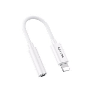 Yesido adapteris YAU44 Audio - Lightning į 3,5 mm jack - baltas