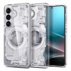 Spigen Ultra Hybrid Mag MagSafe Dėklas for Samsung Galaxy S26 Zero One - Clear and baltas