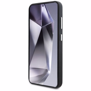 Karl Lagerfeld Saffiano Pilnai Apgaubtas Pailgintas Metalinis Logotipas Magnetinis dėklas Samsung Galaxy S25 - juodas