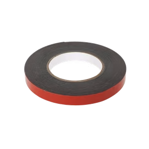REBEL dvipusė putplasčio juosta (1 mm x 15 mm x 10 m), juoda