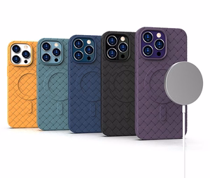 Magnetinis pintas dėklas iPhone 15 Pro - tamsiai mėlynas