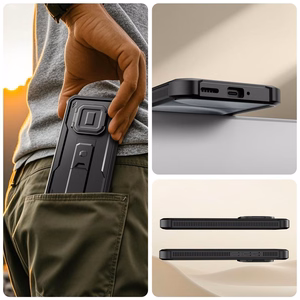 TECH-PROTECT Kevlar CAM+ rinkinys Xiaomi Redmi Note 15 PRO 5G juodas