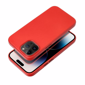 LEATHER MAG COVER dėklas telefonui SAMSUNG S25 PLUS raudonas