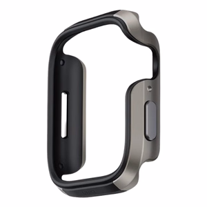 Uniq dėklas Valencia Apple Watch Series 46mm sidabrinis/titano sidabrinis