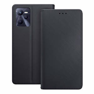 3mk Piniginis dėklas su atvartu telefonui Realme C35 - juodas