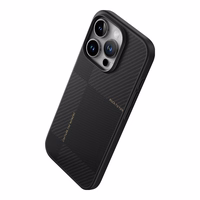 Rock Itin plonas Aramido pluošto Kevlar 600D dėklas Iphone 16 Pro juodas