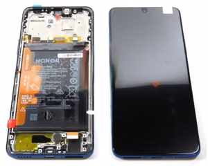 Ekranas Huawei Honor Magic4 Lite 5G/Honor X9 5G/X30 5G su lietimui jautriu stikliuku ir rėmeliu Ocean Blue originalus (used Grade A)