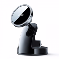 Automobilinis laikiklis Joyroom "JR-ZS240" juodas (bevielis krovimas 15W) (magnetinis / lipinamas)