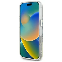 Guess IML Metal Colored Circle Classic Logo Magnetinis dėklas telefonui iPhone 16 Pro Max - juodas