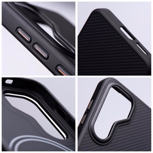 Carbon Elite Magnetinis dėklas telefonui suderinamas su MagSafe SAMSUNG S26 Ultra juodas