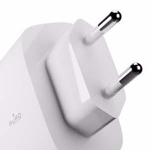 Puro PROLITE 45W USB-C sieninis įkroviklis - baltas