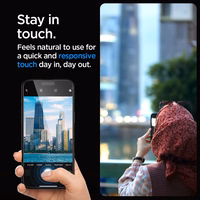 Spigen Glas.tR EZ Fit FC grūdintas stiklas iPhone 15 Pro Max - juodas