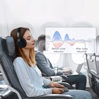 Dudao X22 Max belaidės Bluetooth ausinės ant ausų su ANC - juodos