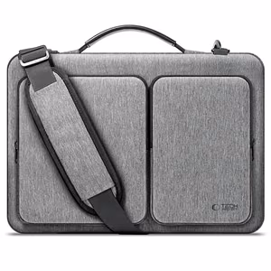 15-16 "Tech-Protect Defender Bag" krepšys nešiojamajam kompiuteriui - pilkas