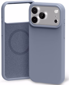 Dėklas Mercury Pure Magsafe Silicon Case Apple iPhone 17 Pro levandos pilka