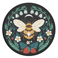 Popsockets 2 Bee Boho Phone Holder and Stand - Black