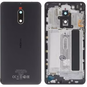 Galinis dangtelis Nokia 6 juodas originalus (naudotas Grade A)