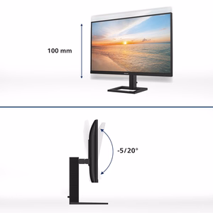 Philips 1000 series 24E1N1300AE/00 monitorius 60,5 cm (23,8") 1920 x 1080 pikselių Full HD LCD juodas