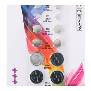 Grundig AG / CR button-cell battery assortment, 14 pcs.