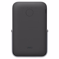 UNIQ Powerbank Hoveo 5000mAh USB-C 20W PD Fast charge Wireless Magnetic pilkas/charcoal pilkas