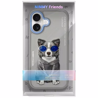 Nimmy Glasses Cool nag dėklas telefonui iPhone 17 - pilkas