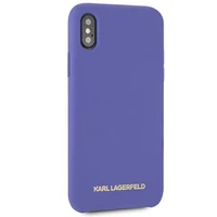 Karl Lagerfeld silikoninis dėklas iPhone X/Xs - violetinis