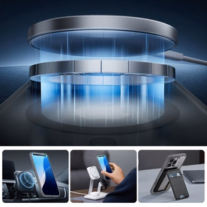 ESR Klasikinis Pro rinkinys Halolock Magnetinis dėklas telefonui iPhone 16 Pro Max (m) - pilkas (m)