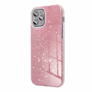 Švytintis dėklas telefonui Samsung S25 Ultra rožinis