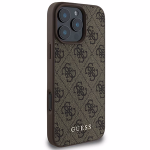Guess 4G Klasikinis Dėklas telefonui iPhone 16 Pro Max - rudas