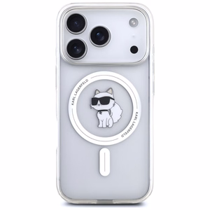 Karl Lagerfeld IML Choupette MagSafe dėklas telefonui iPhone 17 Pro Max - permatomas