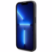 GUESS dėklas IPHONE 14 Pro Max suderinamas su MagSafe GUHMP14XP4RPSK (4G atspausdintos juostos) juodas