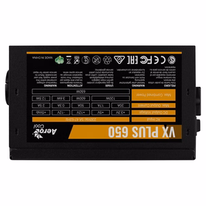 Aerocool VX PLUS 650 maitinimo blokas 650 W 20+4 pin ATX ATX Juoda