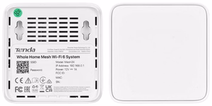 Tenda MX3 (2-PACK) tinklo „Wi-Fi“ sistema Dviguba juosta (2,4 GHz / 5 GHz) Wi-Fi 6 (802.11ax) Balta 1 Vidinis