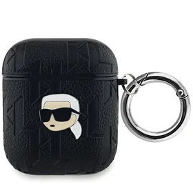 Karl Lagerfeld Monogram Karl Head dėklas AirPods 1 / 2 - juodas