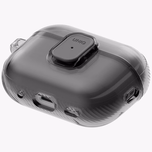 Uniq Glase Pro deklas AirPods Pro 3 Lock deklas - skaidrus juodas