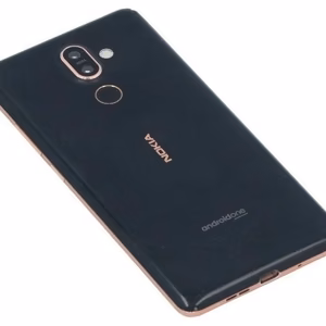 Galinis dangtelis Nokia 7 Plus juodas/varis originalus (naudotas Grade A)