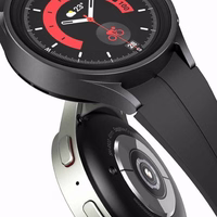 [OUTLET] Samsung Galaxy Watch5 Pro WiFi R920 juodas su guminiu dirželiu juodas B klasė
