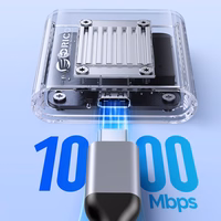 Orico TC20-M2-10G M.2 NVME USB-C 3.2 diskų dėklas - skaidrus