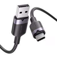 USB 2.0 A į USB-C 3A kabelis Vention CTNBF 1 M (juodas)