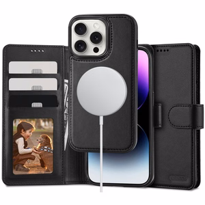 Tech-Protect Wallet MagSafe dėklas su pinigine iPhone 16 Pro - juodas