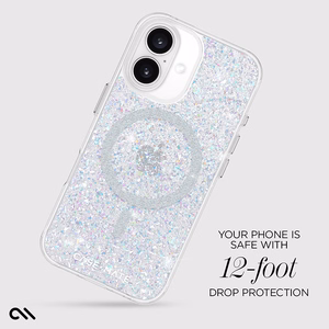 Case-Mate Twinkle MagSafe dėklas, skirtas iPhone 16, „Disco“ rašto