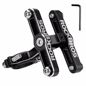 Rockbros KS-415 aliuminio reguliuojamas gertuvės laikiklio adapteris - juodas