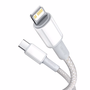 Baseus kabelis High Density PD USB-C - Lightning 2,0 m baltas 20W