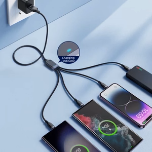 USB laidas Joyroom 4in1 / S-1T4018A18 juodas 120cm
