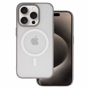 Smooth Feeling Magsafe Dėklas telefonui Iphone 15 Plus titaninis