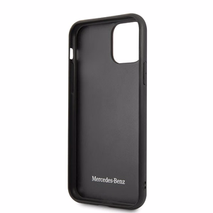 Mercedes Wood Line Walnut dėklas iPhone 11 Pro Max - rudas