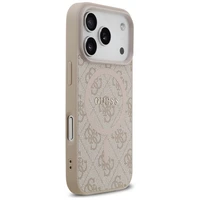 "Guess 4G Ring Classic Logo MagSafe" dėklas "iPhone 17 Pro" - rožinis