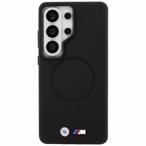 BMW M Metal Logo MagSafe dėklas Samsung Galaxy S26 Ultra, juodas