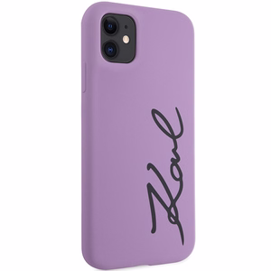 Karl Lagerfeld KLHCN61SKSVGU iPhone 11 / Xr 6.1" фиолетовый/фиолетовый хардкейс Silicone Signature