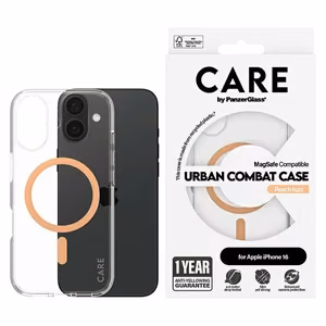 CARE by PanzerGlass Flagmano dėklas telefonui iPhone 16 6.1" persikinis/persikinis Magnetinis 1373